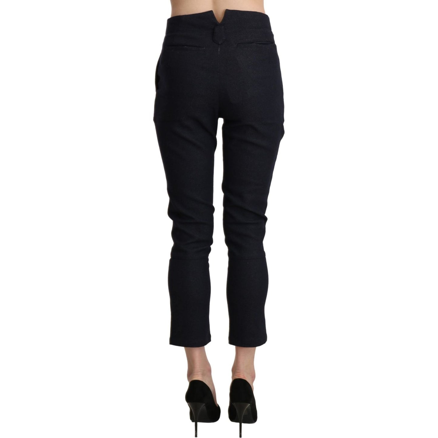 Ermanno Scervino Chic High Waist Cropped Capri Pants Jeans & Pants Ermanno Scervino