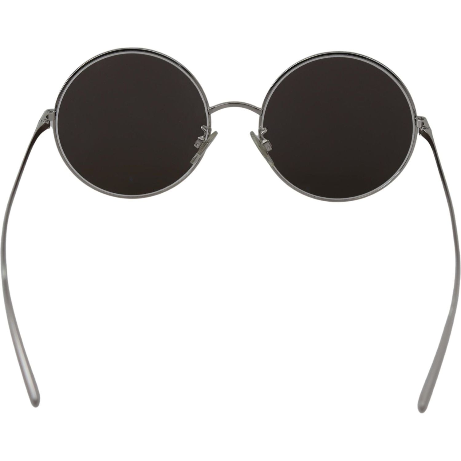 Dolce & Gabbana Silver Plated Round Gray Le nses Women Sunglasses
