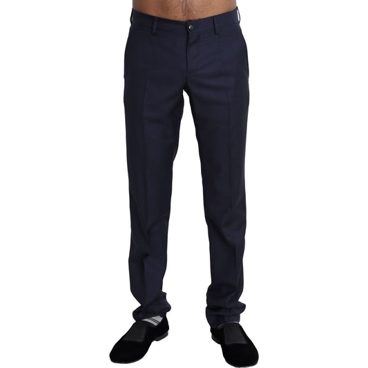 Dolce & Gabbana Elegant Slim Fit Wool Blend Dress Pants Dolce & Gabbana