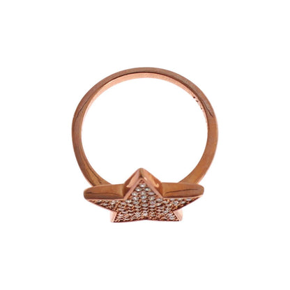 Nialaya Womens Clear CZ Star 925 Silver Ring