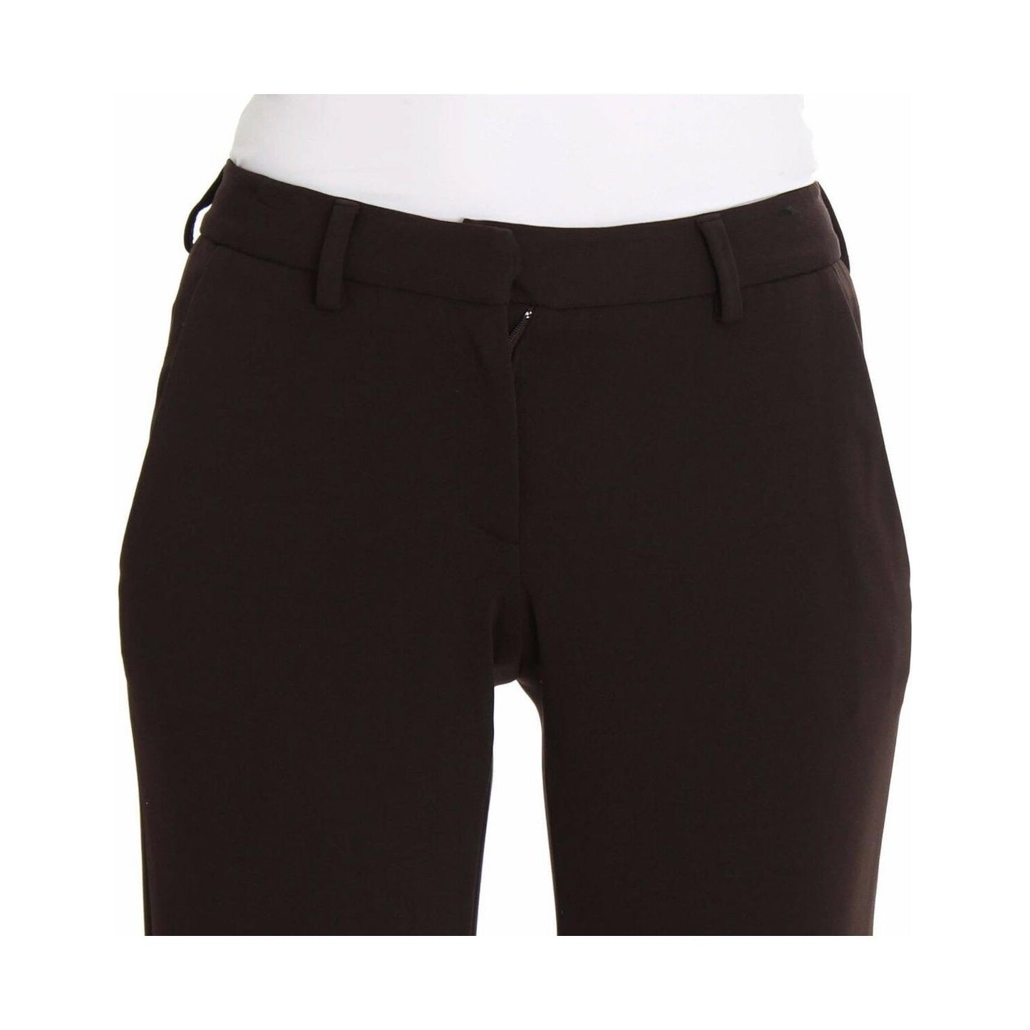 Ermanno Scervino Chic Brown Casual Trousers for Sophisticated Style Ermanno Scervino Black