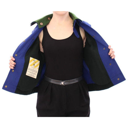 Andrea Incontri Habsburg Blue Green Wool Jacket Coat