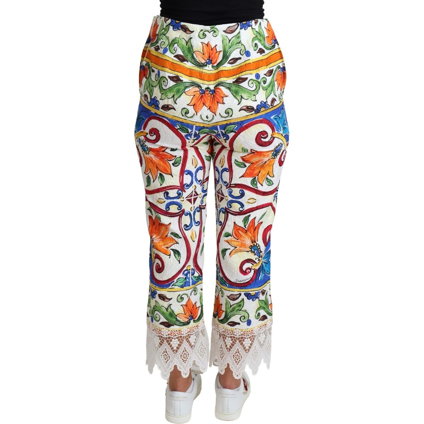 Majolica High Waist Cropped Trousers