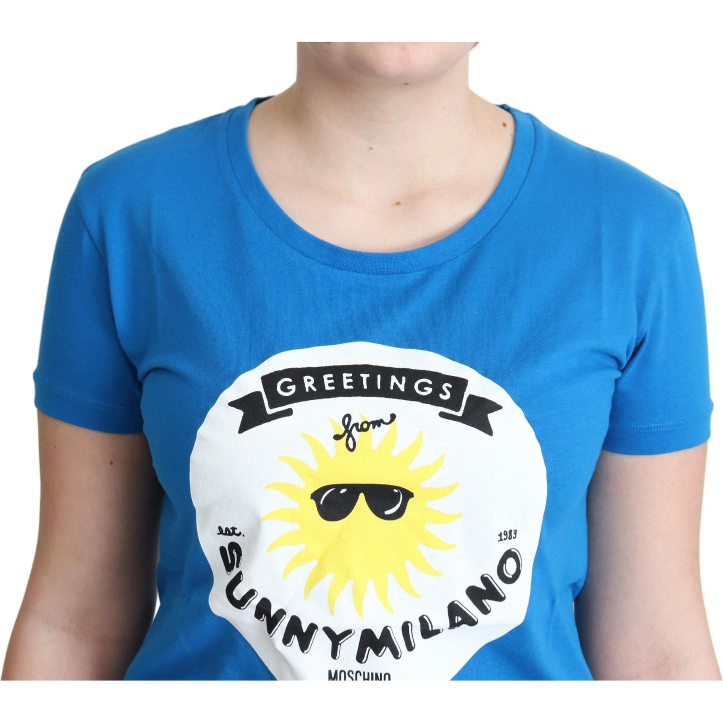 Moschino Sunny Milano Chic Round Neck Tee Moschino