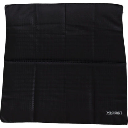 Missoni Black Wool Knit Unisex Neck Wrap Shawl Scarf