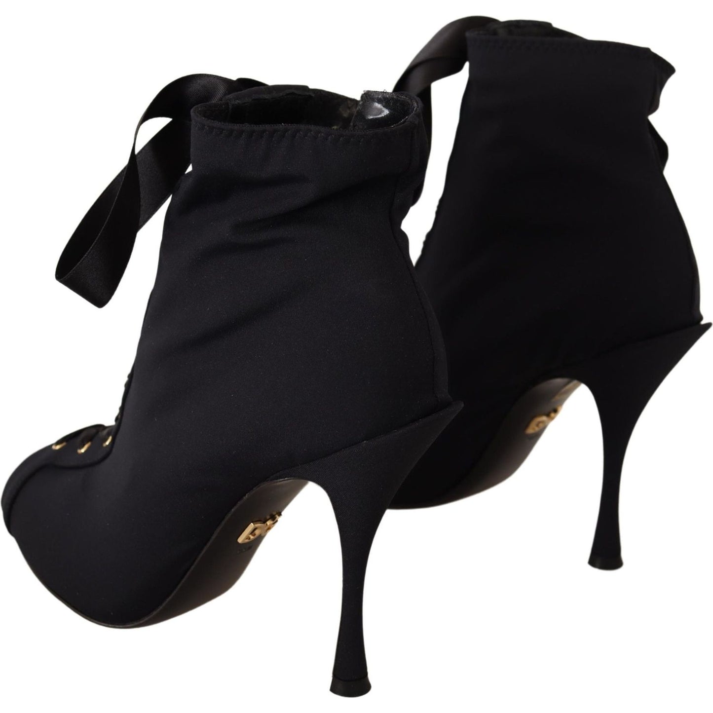 Dolce & Gabbana Elegant Ankle Open Toe Heel Boots