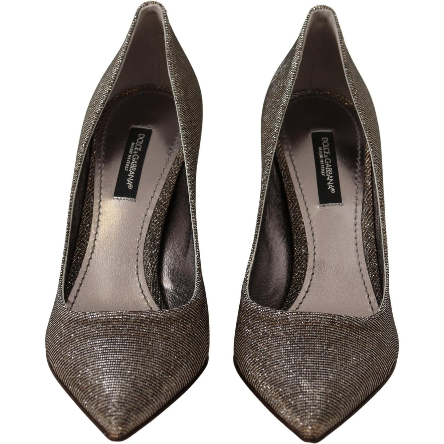 Dolce & Gabbana Elegant Silver Heels Pumps Classic