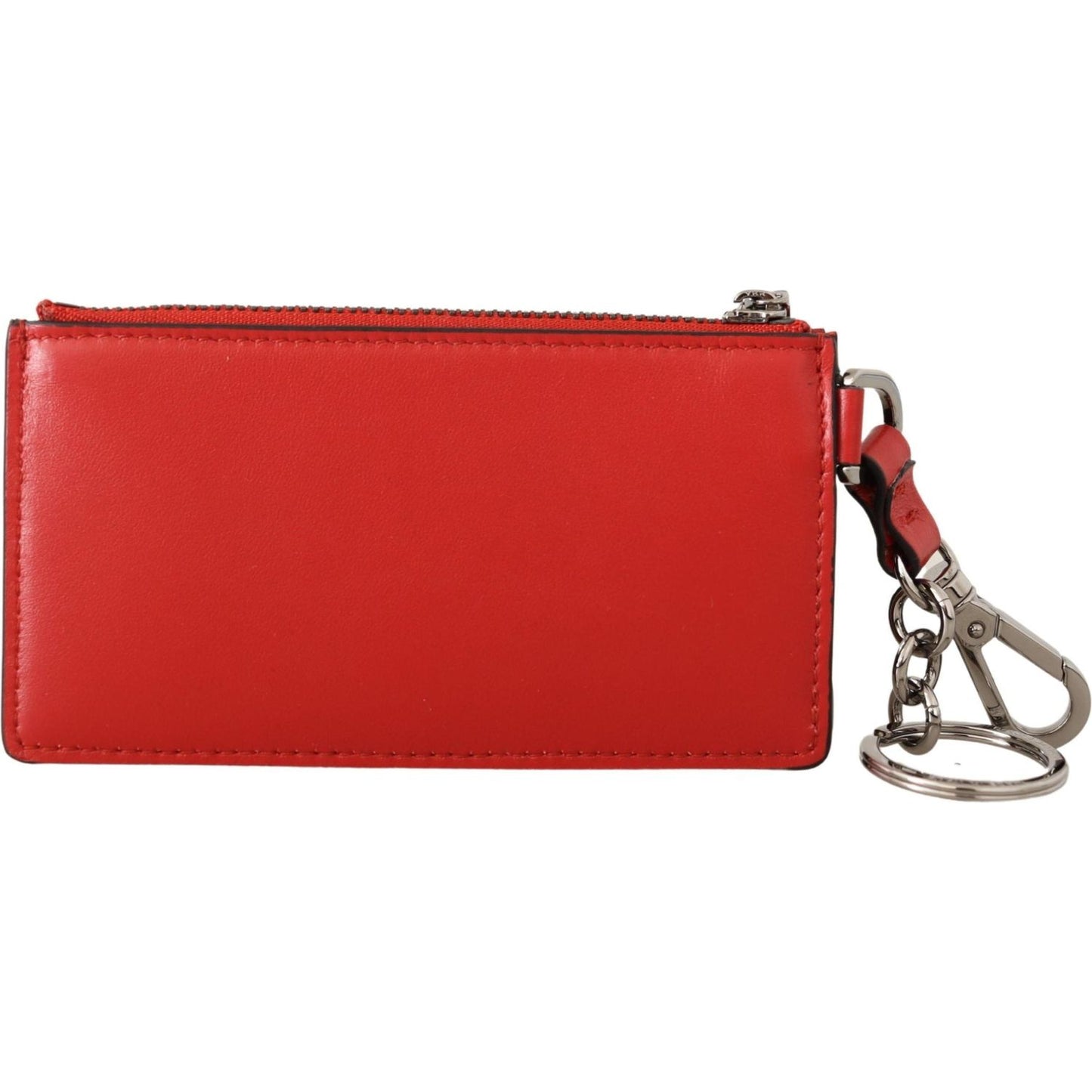 Dolce & Gabbana Elegant Leather Keychain in Vibrant Red Dolce & Gabbana