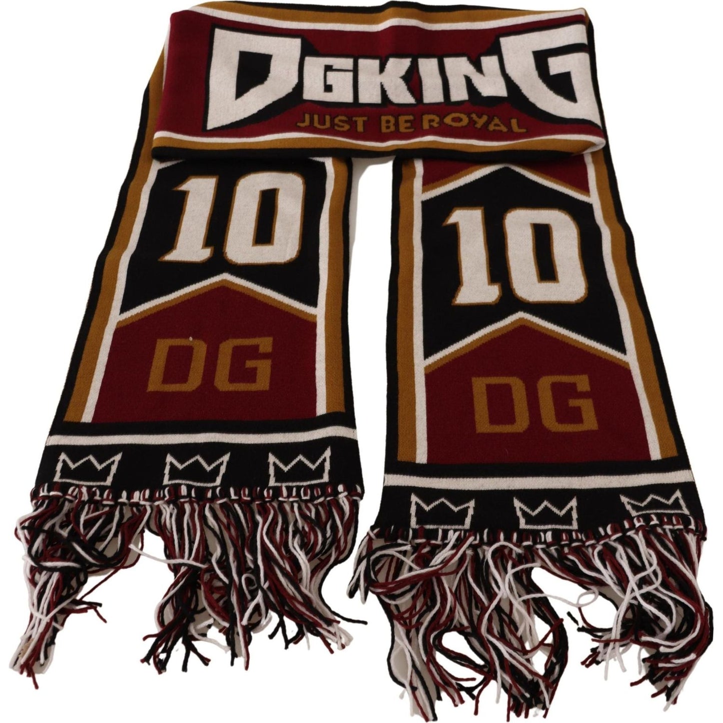 Dolce & Gabbana Elegant DG King Wool & Cashmere Scarf Wool Wrap Shawl Scarf Dolce & Gabbana