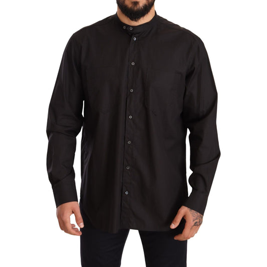 Dolce & Gabbana Elegant Black 100% Cotton Men's Shirt Dolce & Gabbana