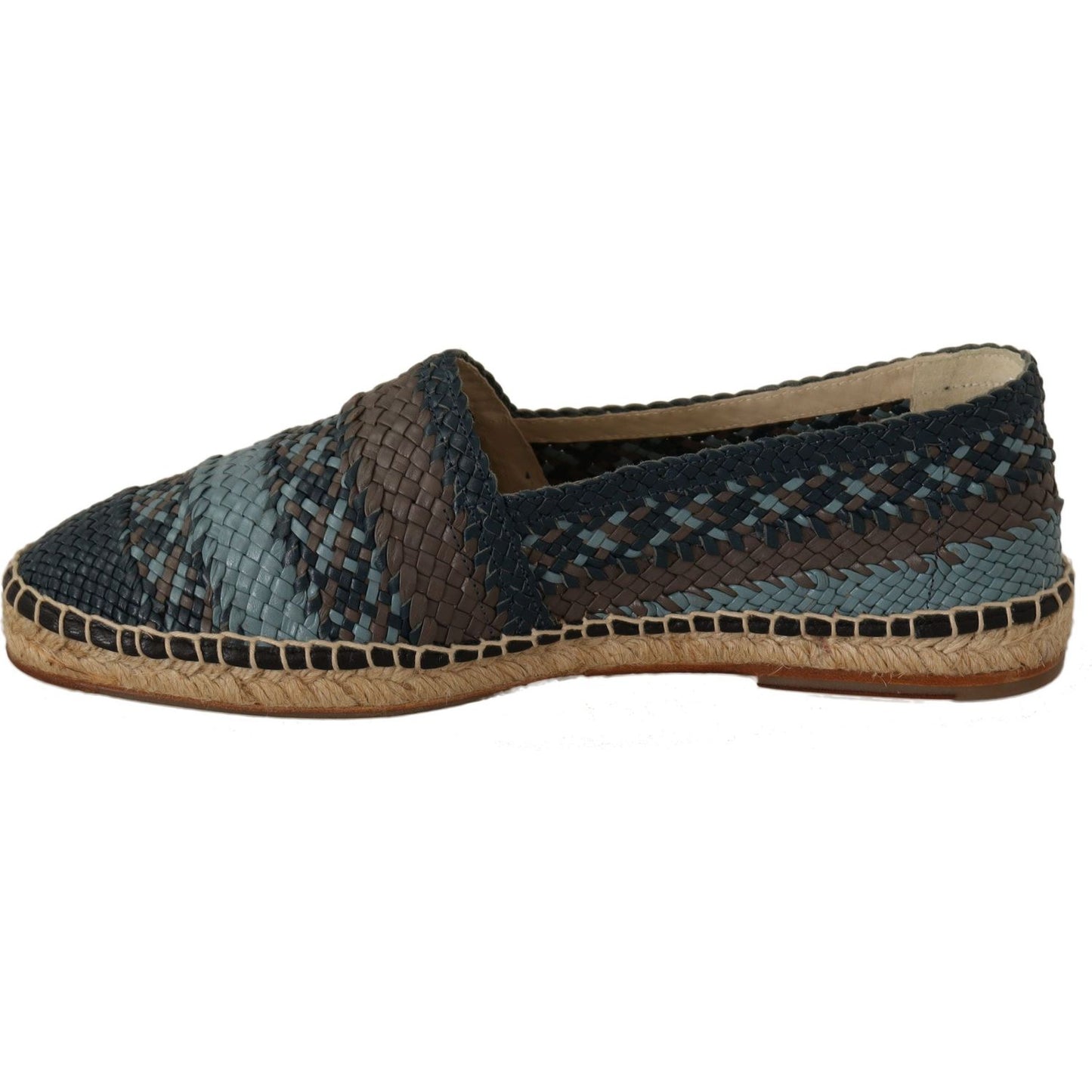 Dolce & Gabbana Elegant Woven Leather Espadrilles MAN LOAFERS Dolce & Gabbana