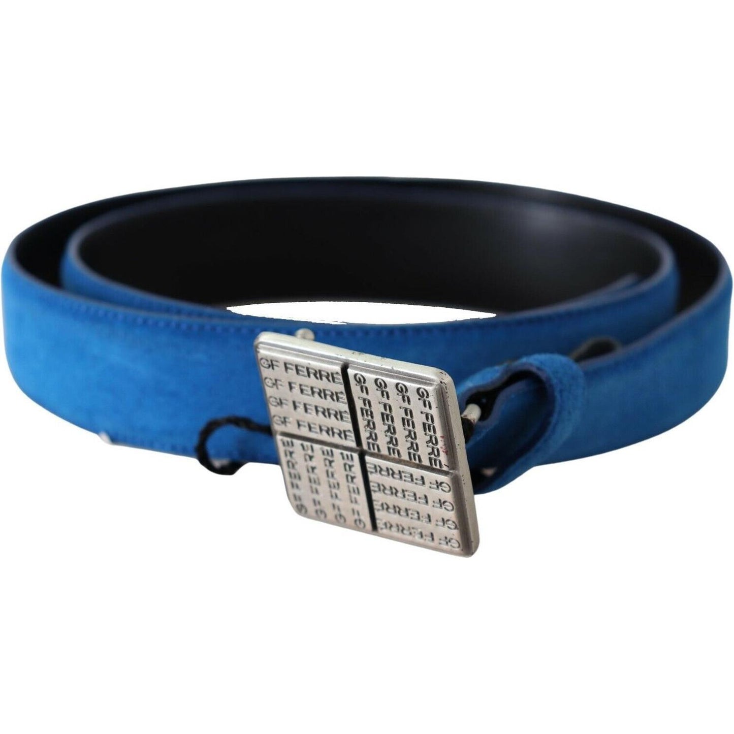 GF Ferre Elegant Royal Blue Leather Belt WOMAN BELTS GF Ferre