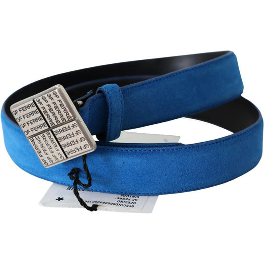 GF Ferre Elegant Royal Blue Leather Belt WOMAN BELTS GF Ferre