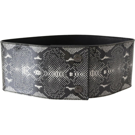 Ermanno Scervino Classic Snakeskin Motif Leather Belt WOMAN BELTS Ermanno Scervino