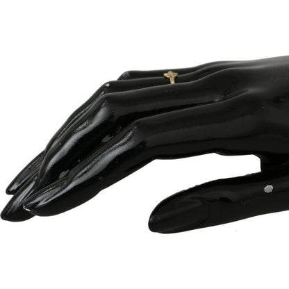 Nialaya Gold Feather Clear CZ 925 Silver Women