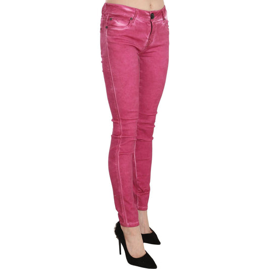 Dolce & Gabbana Chic Pink Mid Waist Skinny Pants Jeans & Pants Dolce & Gabbana