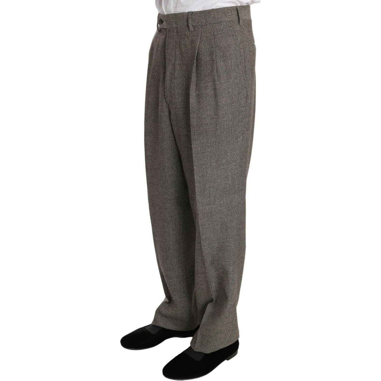 Fendi Brown Wool Regular Single Breasted Suit