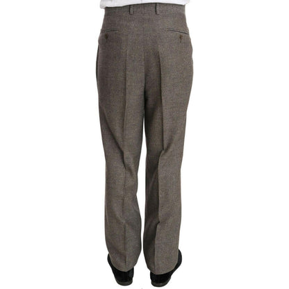 Fendi Brown Wool Regular Single Breasted Suit