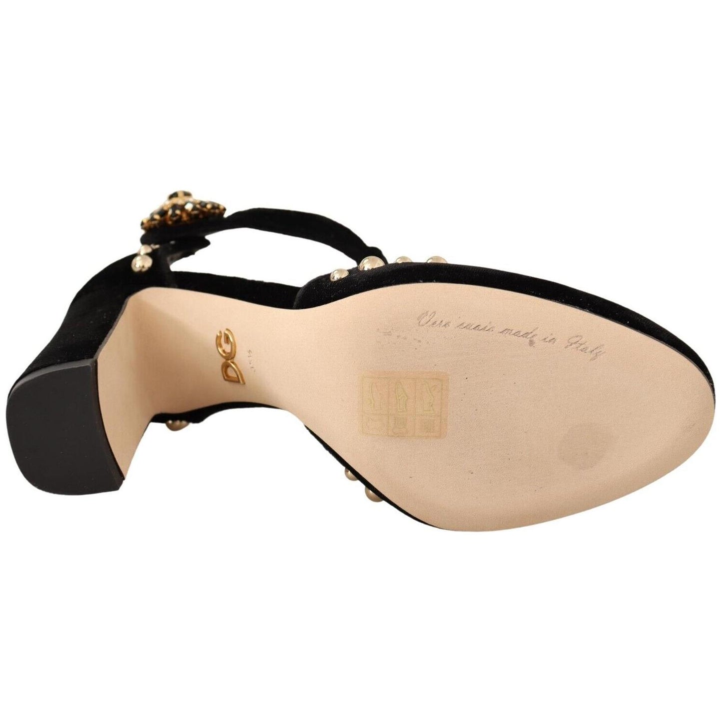 Dolce & Gabbana Elegant Velvet T-Strap Mary Jane Pumps Dolce & Gabbana