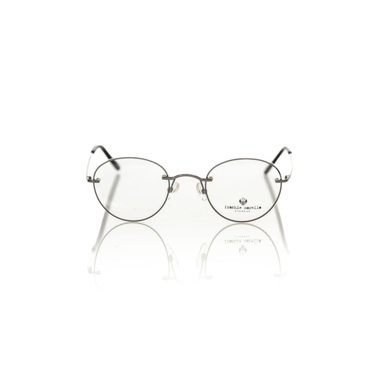 Frankie Morello Gray Metallic Men's Eyeglass Frame