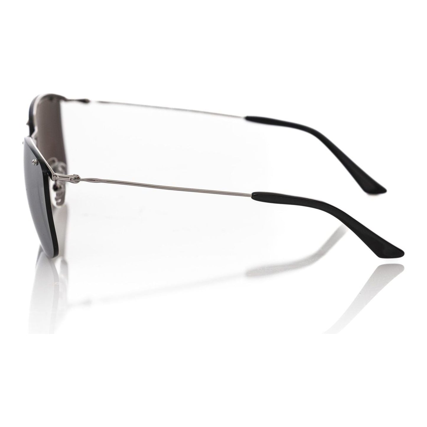 Frankie Morello Silver Metallic Male Sunglass Frankie Morello