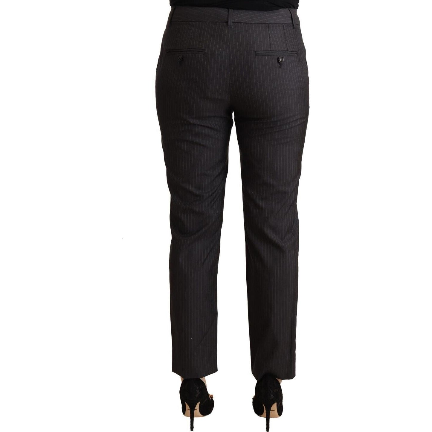 Dolce & Gabbana Elegant Tailored Virgin Wool and Silk Pants Jeans & Pants Dolce & Gabbana