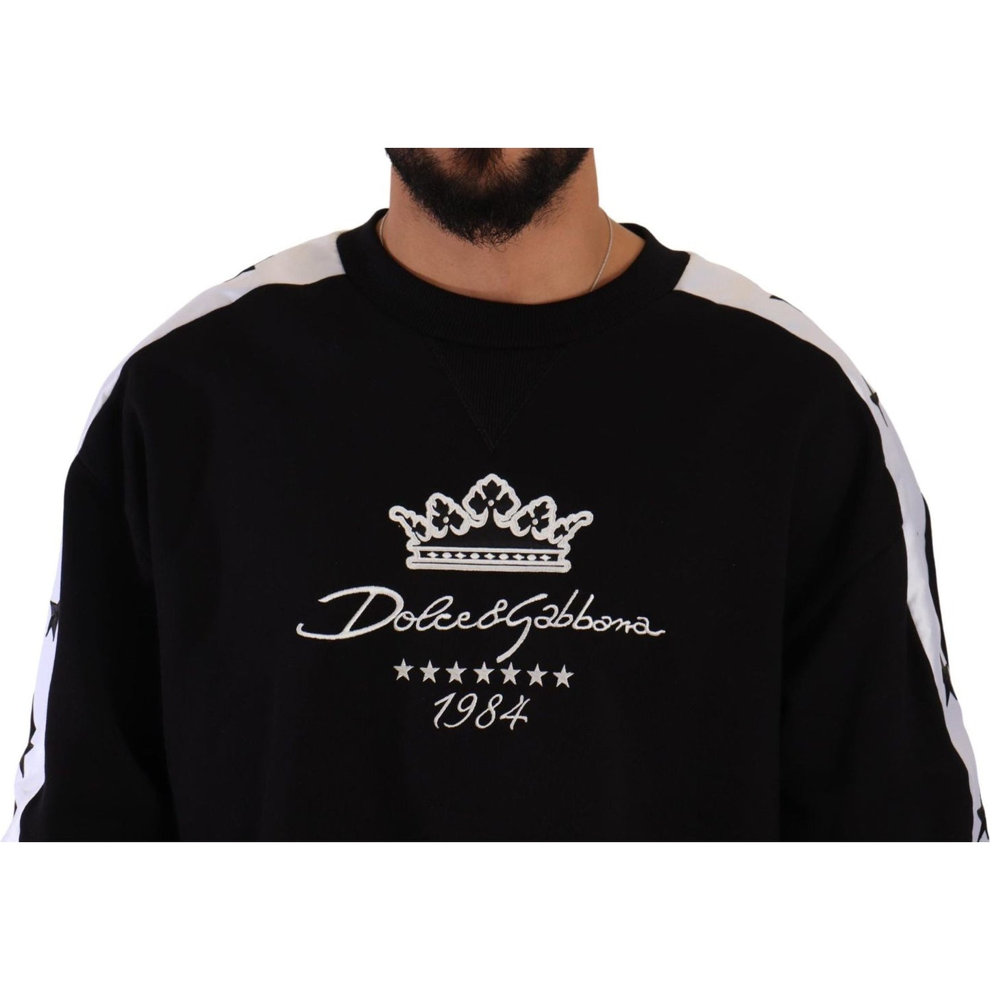 Dolce & Gabbana Elegant Crown 1984 Crewneck Sweater Dolce & Gabbana