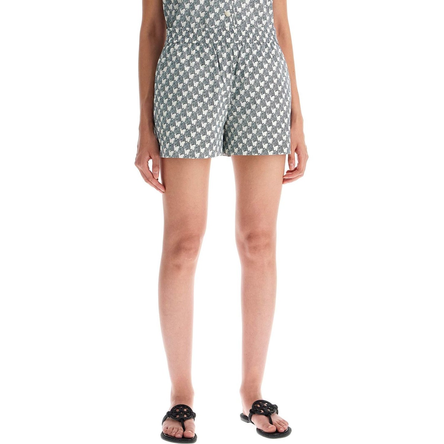 Tory Burch printed poplin shorts for Short trousers Tory Burch