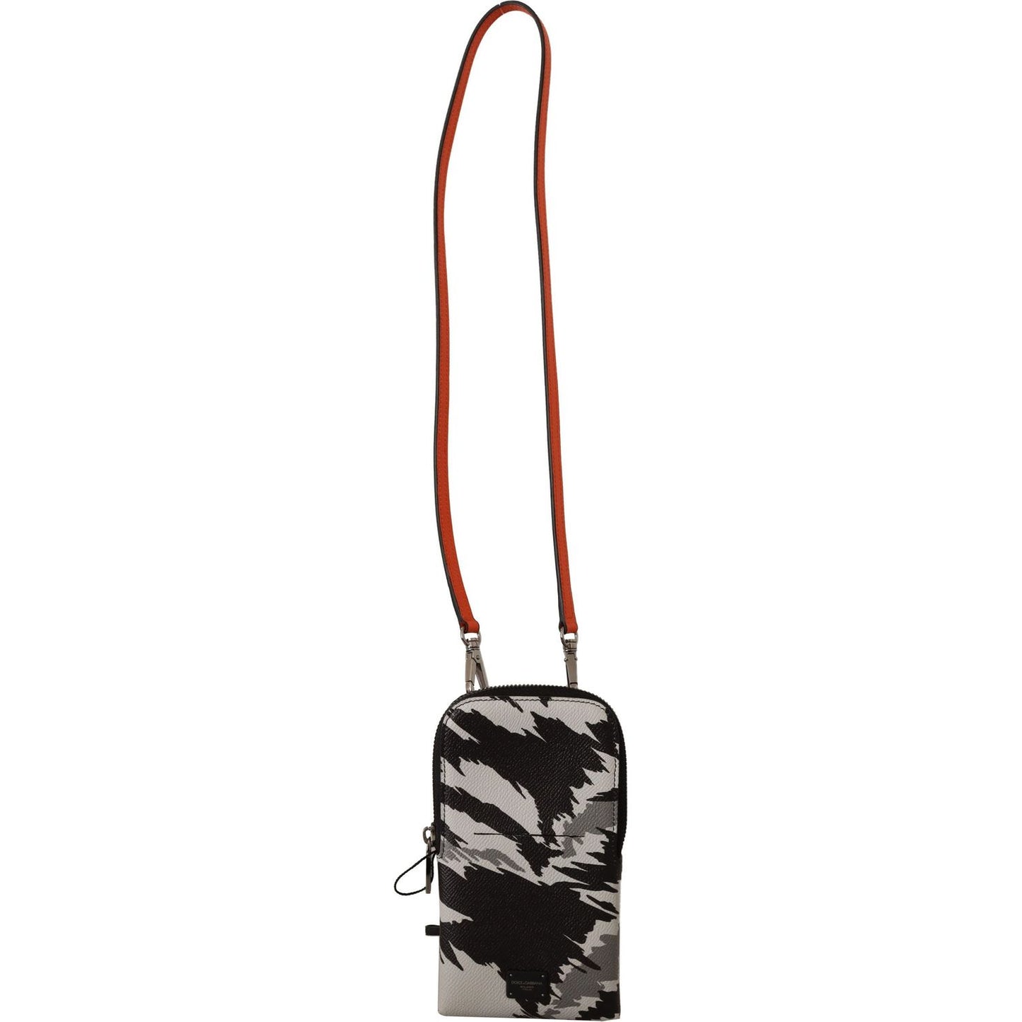 Dolce & Gabbana Elegant Leather Phone Pocket Neck Strap Dolce & Gabbana