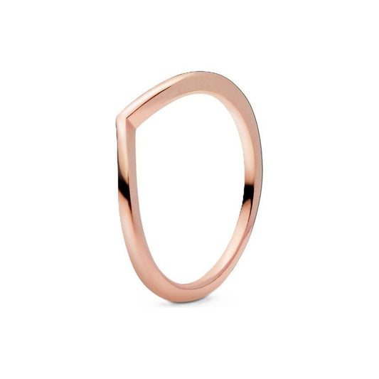 PANDORA JEWELS Mod. WISHBONE 14K ROSE GOLD-PLATED - RING - Size 50 Ring PANDORA