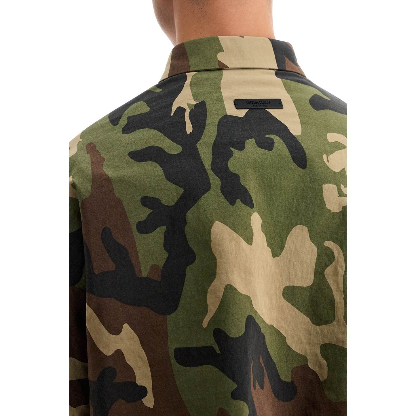 Fear Of God ESSENTIALS nylon camouflage overshirt for Vests Fear Of God ESSENTIALS