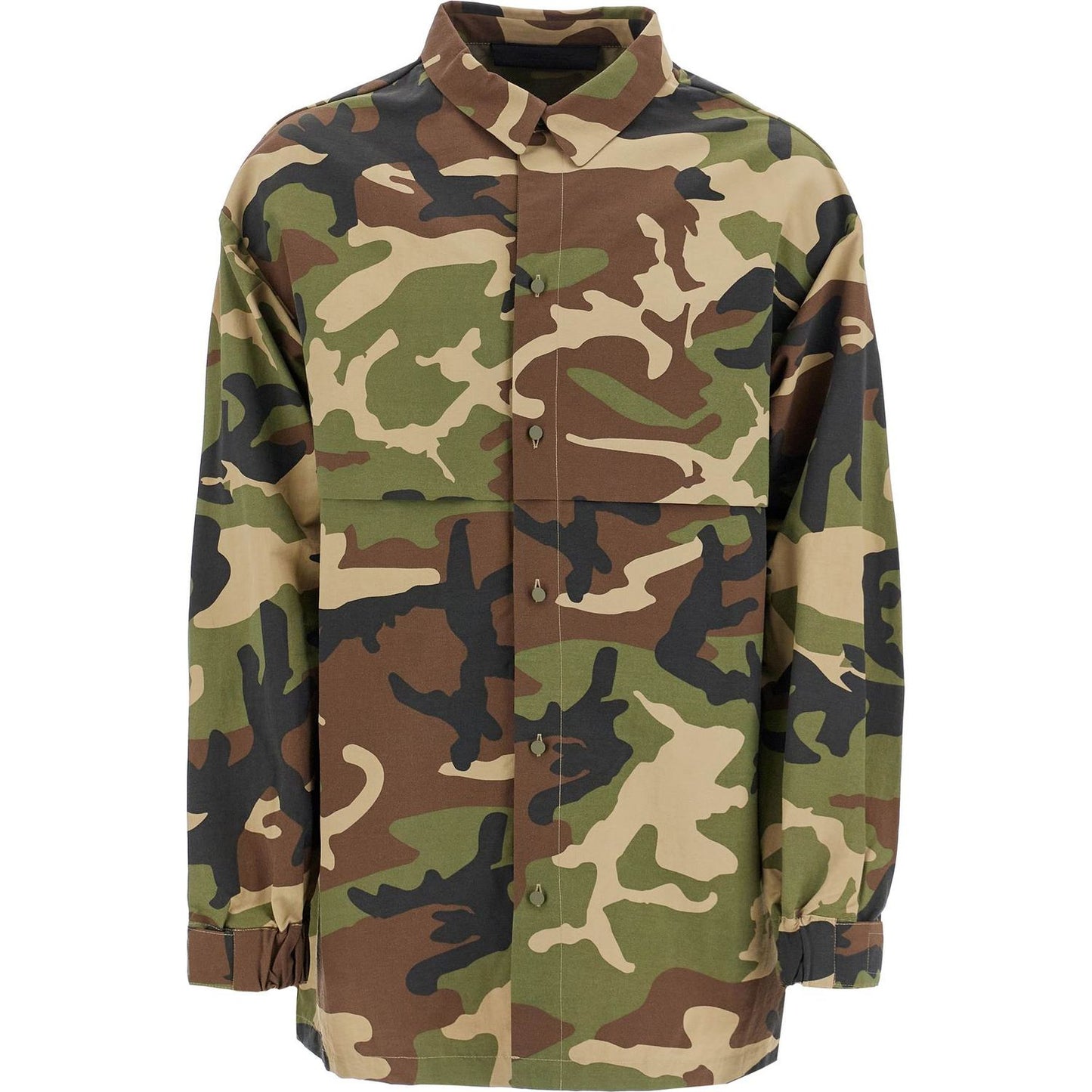 Fear Of God ESSENTIALS nylon camouflage overshirt for Vests Fear Of God ESSENTIALS