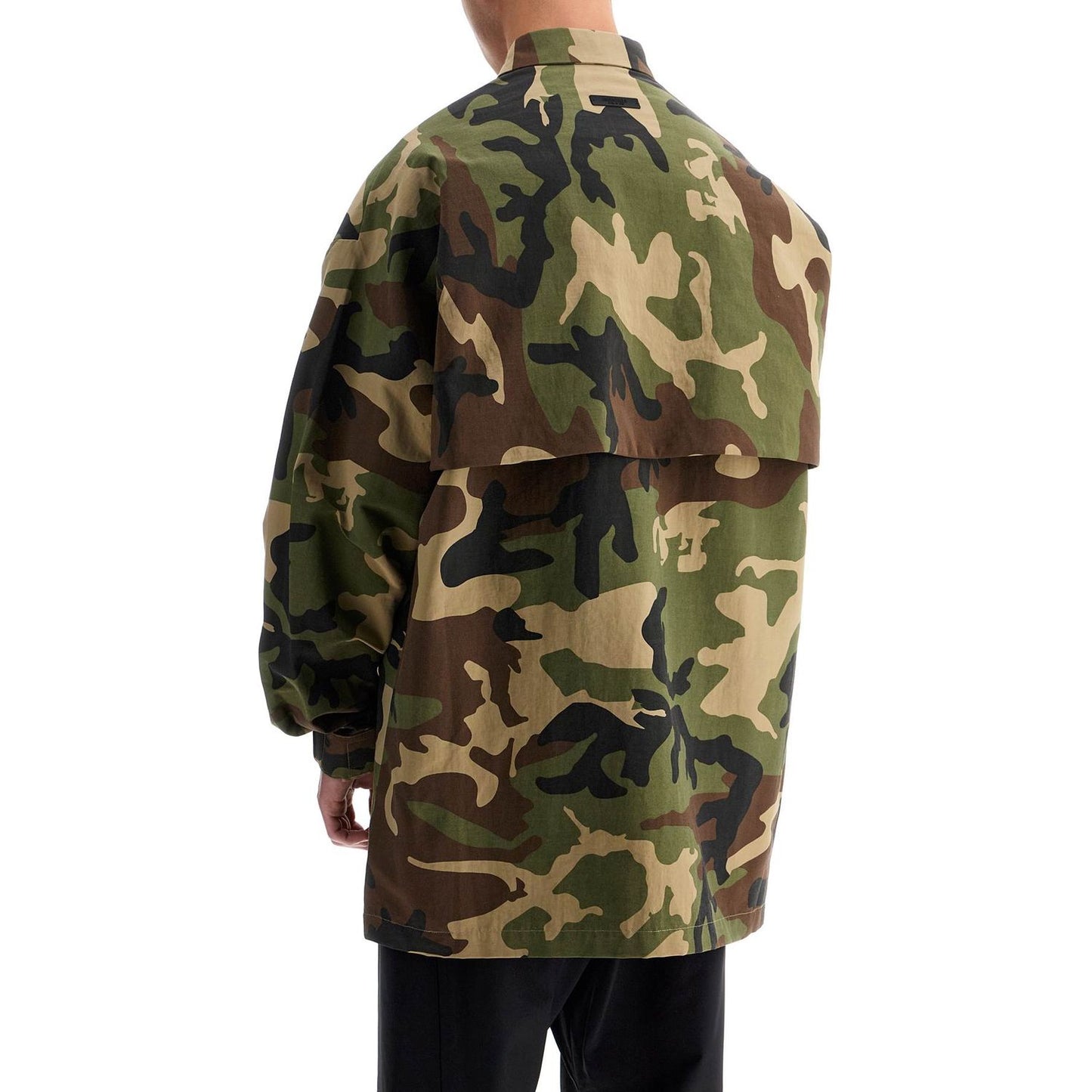 Fear Of God ESSENTIALS nylon camouflage overshirt for Vests Fear Of God ESSENTIALS