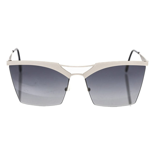 Frankie Morello Silver Metallic Women's Sunglass