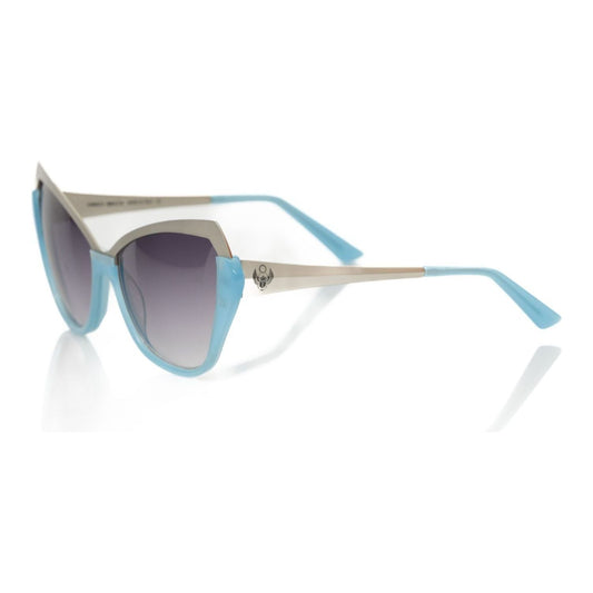 Frankie Morello Light Blue Acetate Women's Sunglass Frankie Morello