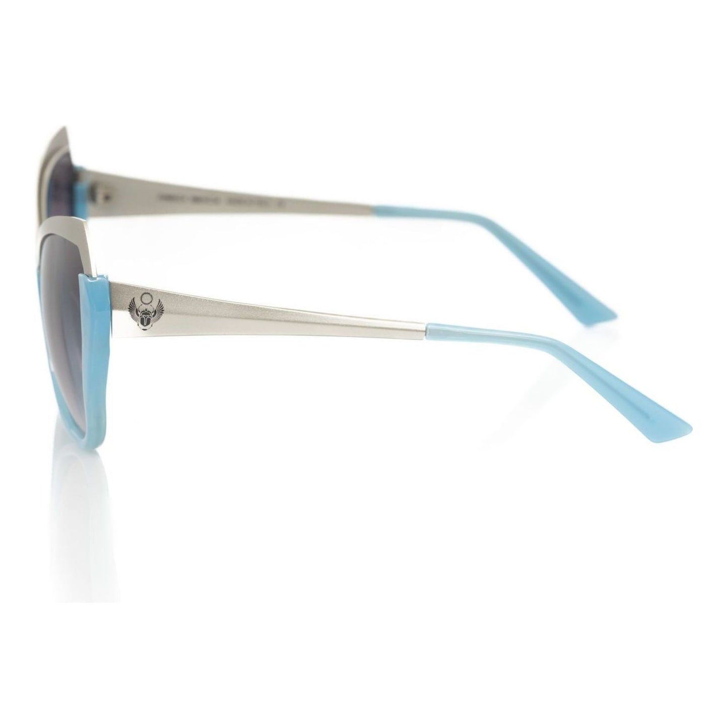 Frankie Morello Light Blue Acetate Women's Sunglass Frankie Morello