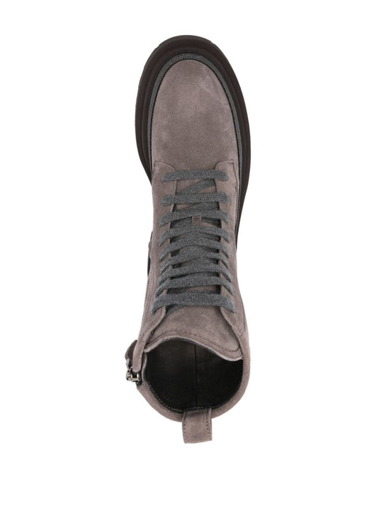 Brunello Cucinelli Boots Grey Boots Brunello Cucinelli