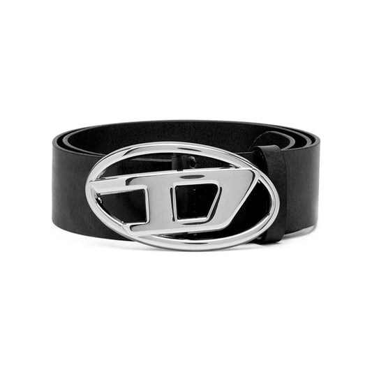 Diesel Black calf leather Belt Belts Diesel