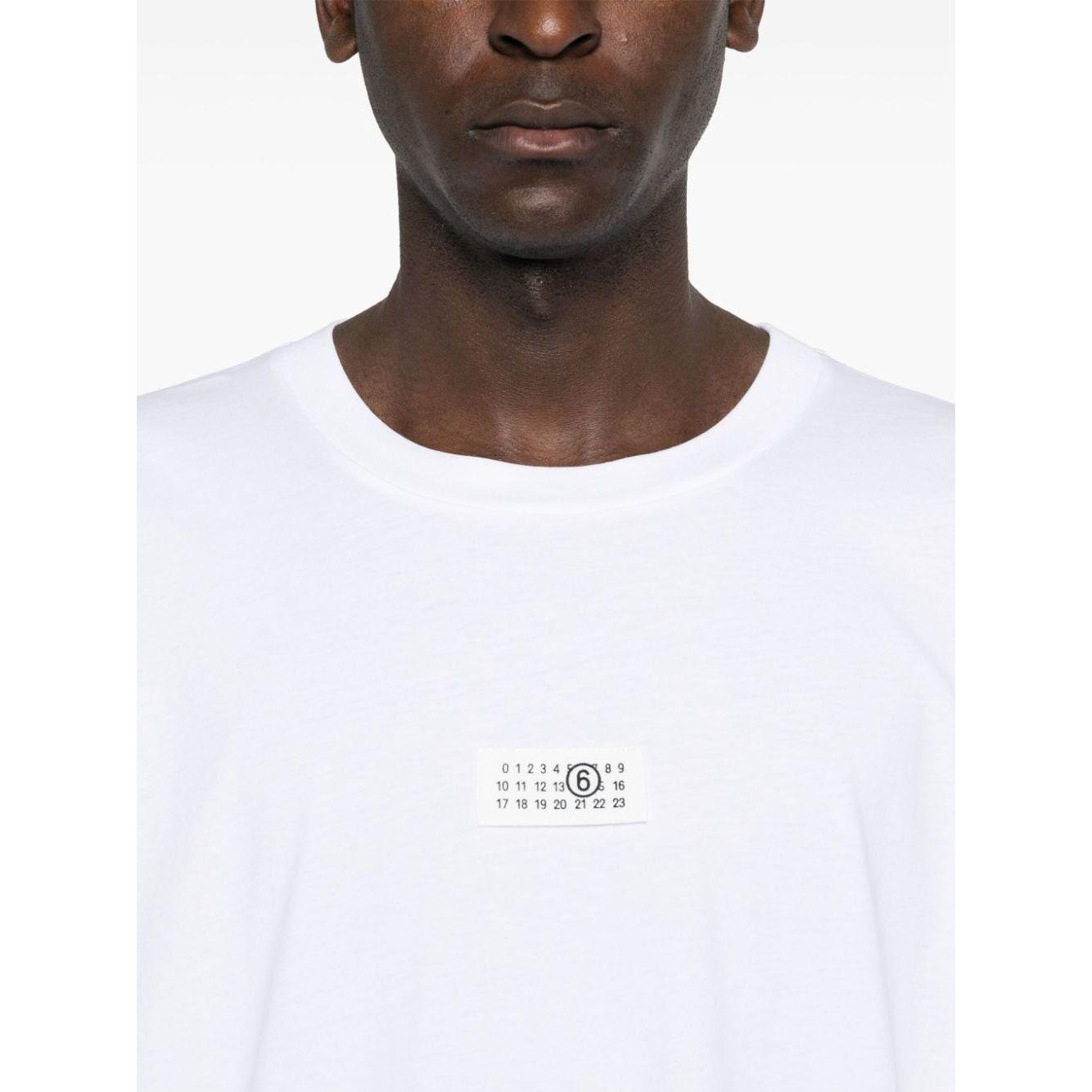 MM6 Maison Margiela T-shirts and Polos White Topwear MM6 Maison Margiela