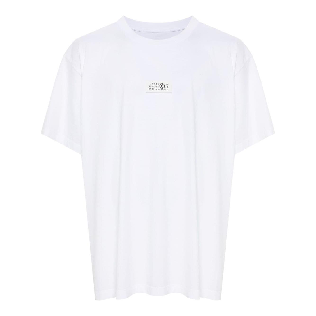 MM6 Maison Margiela T-shirts and Polos White Topwear MM6 Maison Margiela