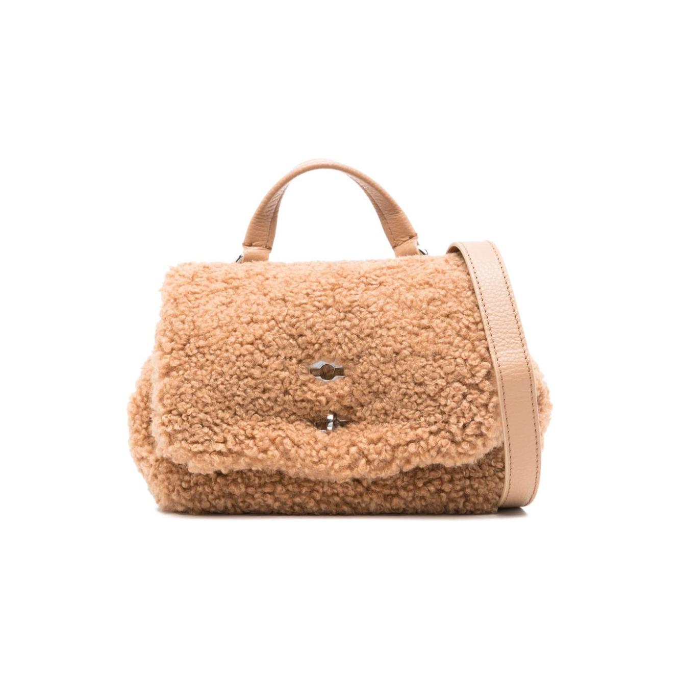 Zanellato camel brown faux shearling Bag Handbag Zanellato