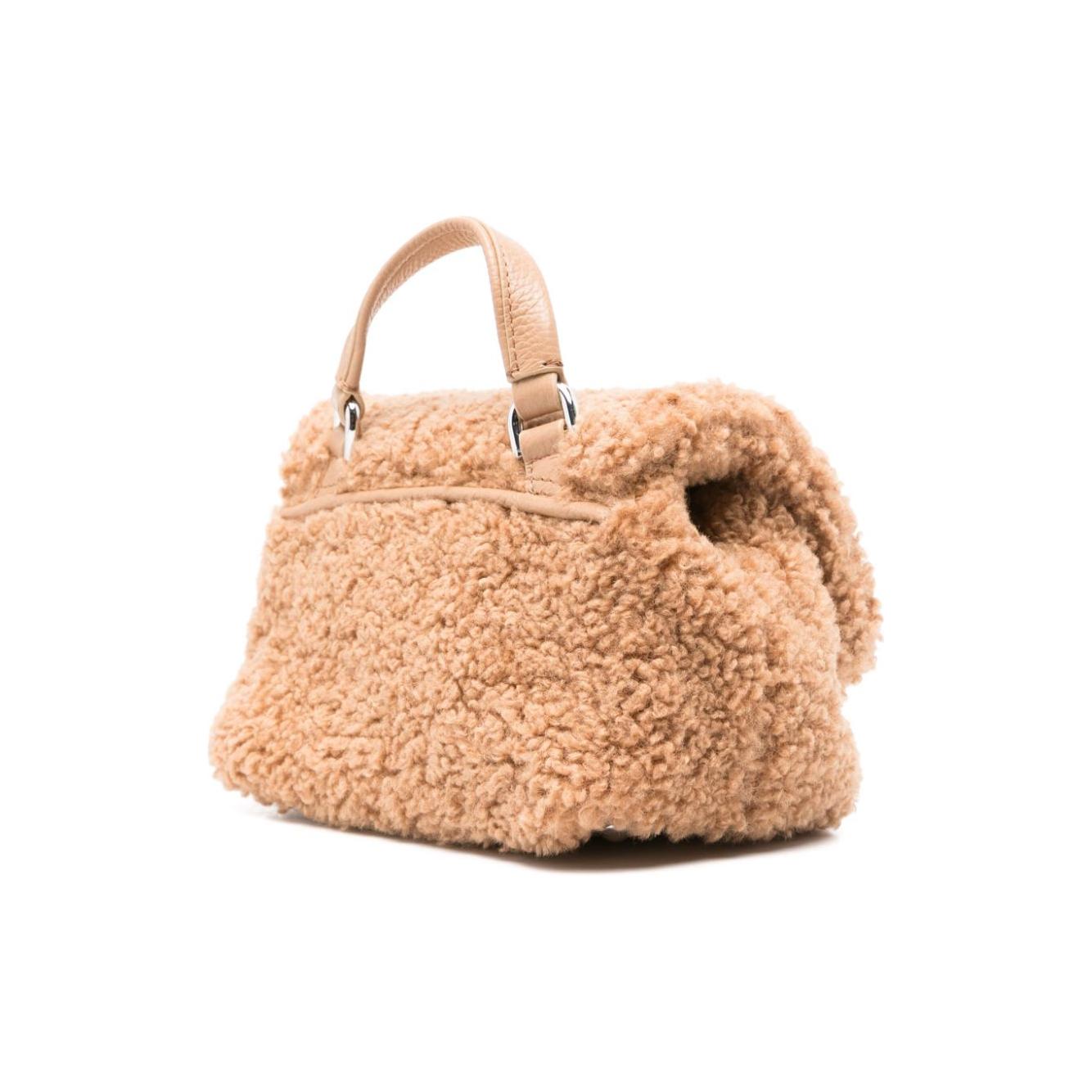 Zanellato camel brown faux shearling Bag Handbag Zanellato