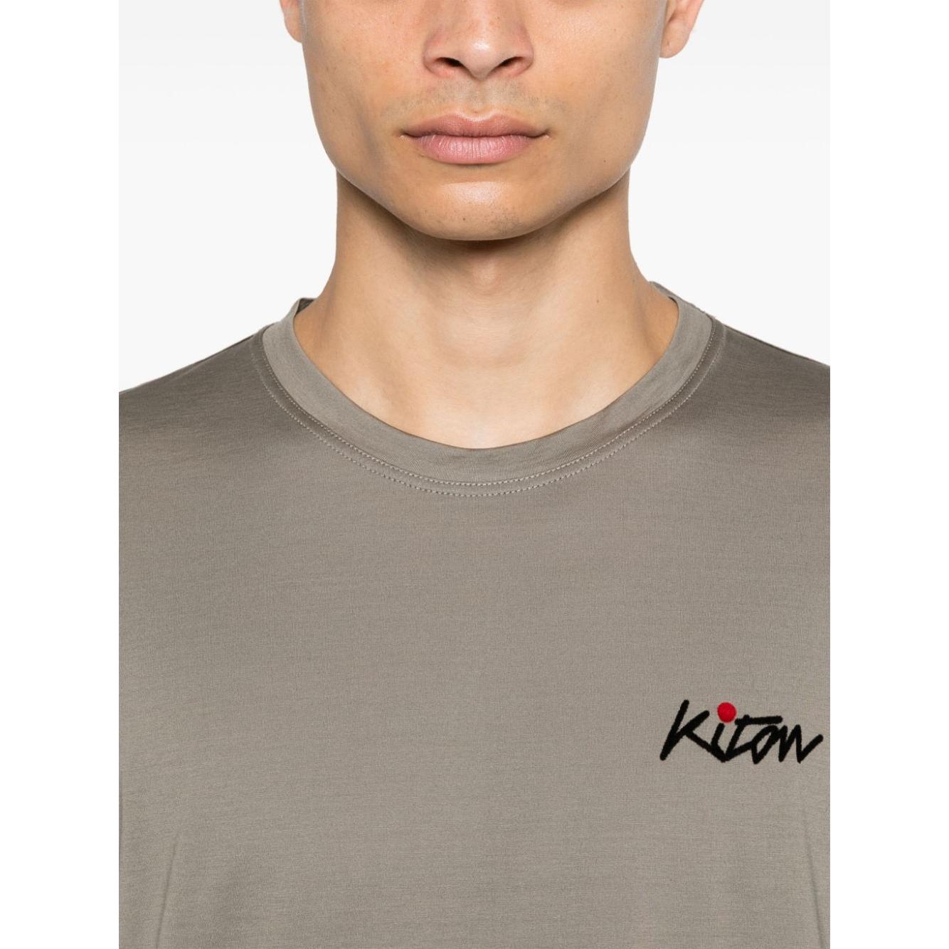 Kiton T-shirts and Polos Grey Topwear Kiton