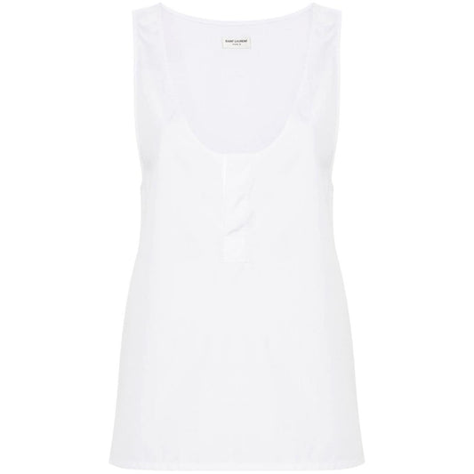 Saint Laurent  Top White Topwear Saint Laurent White Smoke