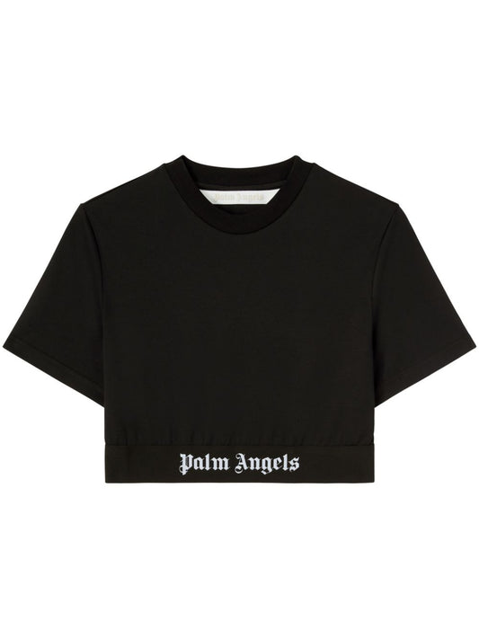 Palm Angels T-shirts and Polos Black Topwear Palm Angels