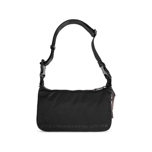 Diesel black grid pattern logo print Handbag Shoulder Diesel