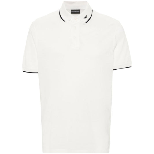 Emporio Armani T-shirts and Polos White Topwear Emporio Armani