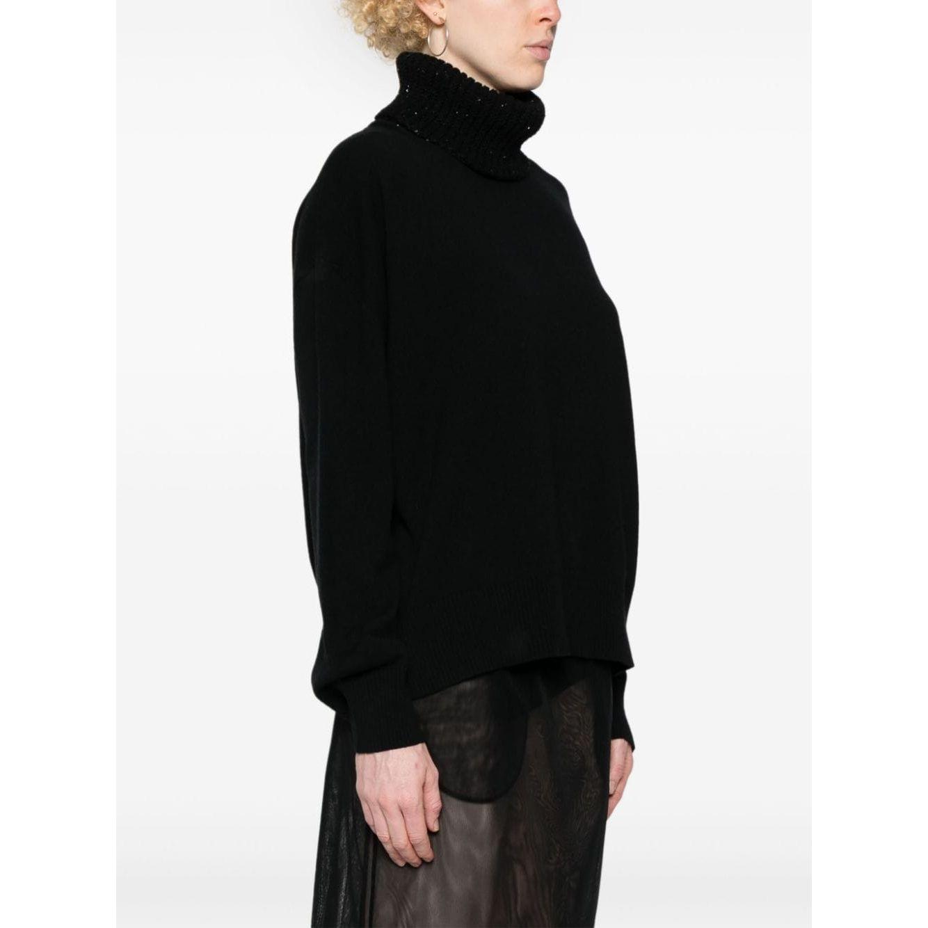 Fabiana Filippi Sweaters Black Topwear Fabiana Filippi