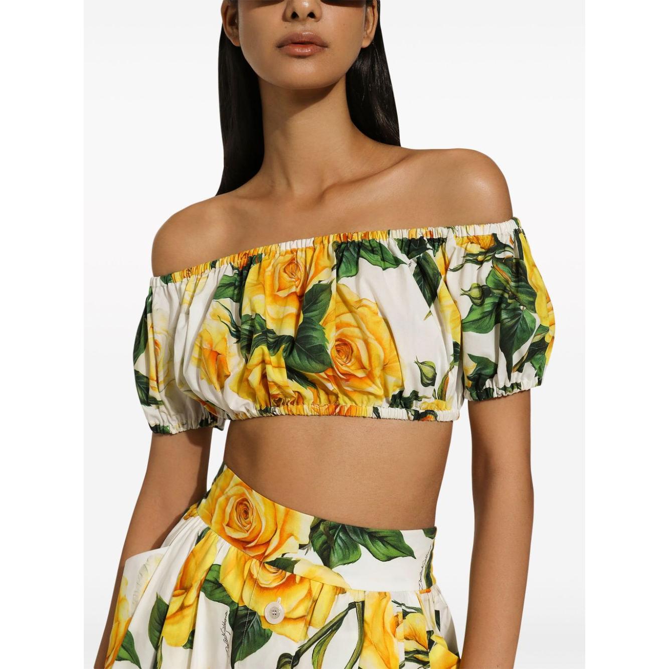 Dolce & Gabbana Top Yellow Topwear Dolce & Gabbana