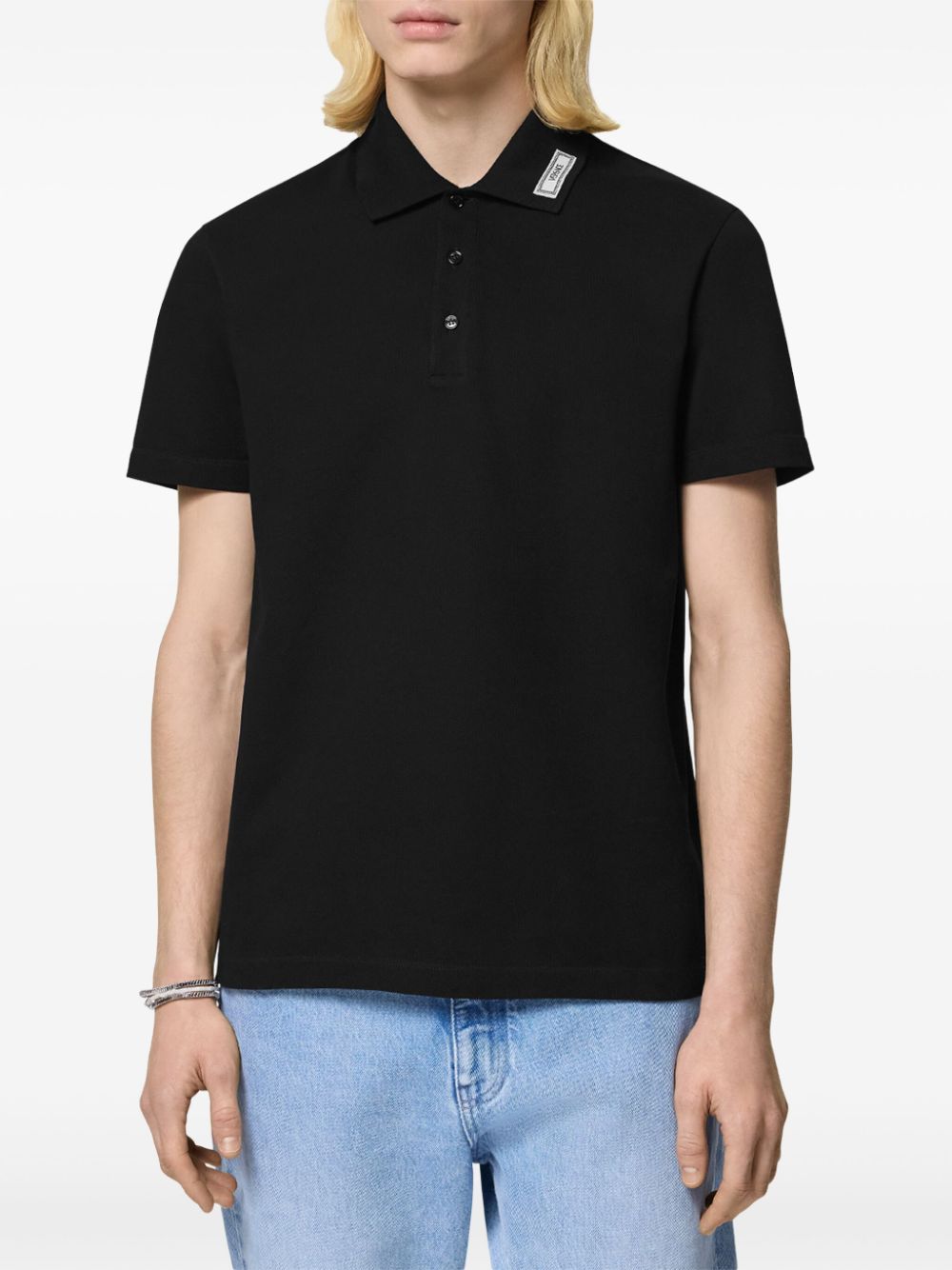 Versace T-shirts and Polos Black Topwear Versace